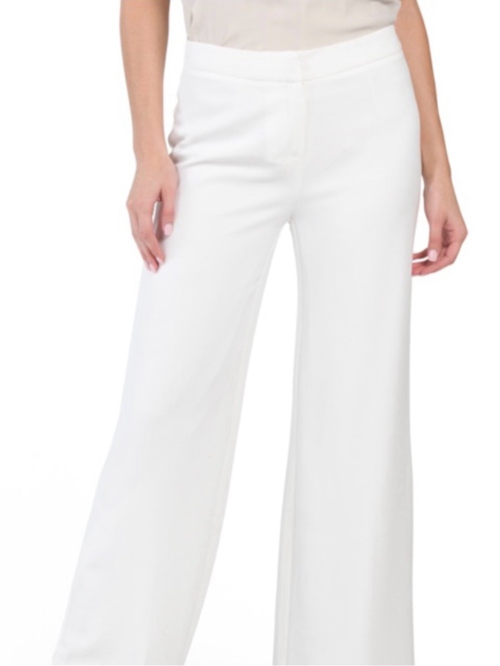 Nanette Lepore White Wide-Leg Dress‎ Pants